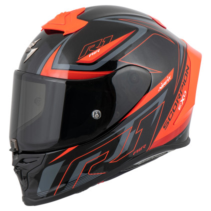 SCORPION Helmet EXO-R1 EVO AIR GAZ black/red