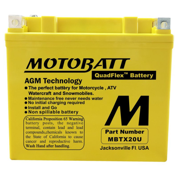 Motobatt battery, MBTX20U