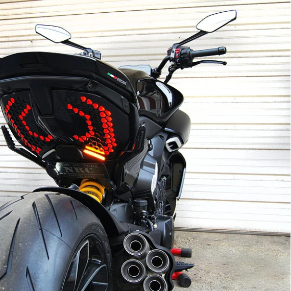 NRC Ducati Diavel V4 Tail Tidy Fender Eliminator (Turn Signals + Side mount plate bracket) 2023