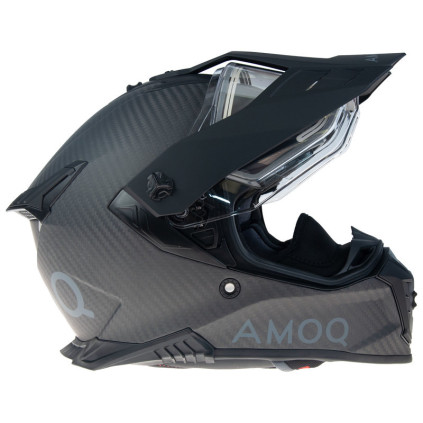 AMOQ Recoil Electric visor Carbon ADV helmet Blackout