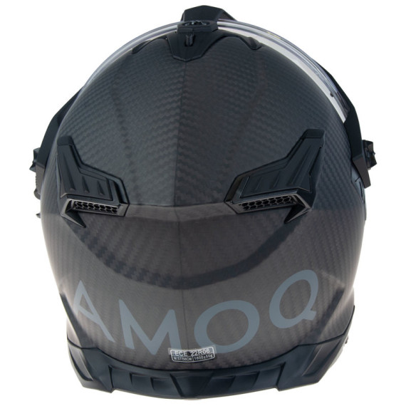 AMOQ Recoil Electric visor Carbon ADV helmet Blackout