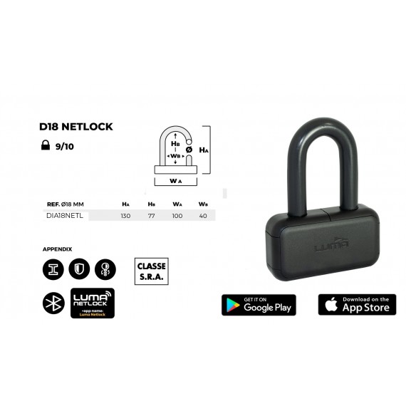 LUMA D18 NETLOCK DISC LOCK