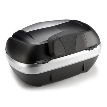Givi Polyurethane backrest V47 covered in black simulated leather with GIVI logo