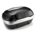 Givi Polyurethane backrest V47 covered in black simulated leather with GIVI logo
