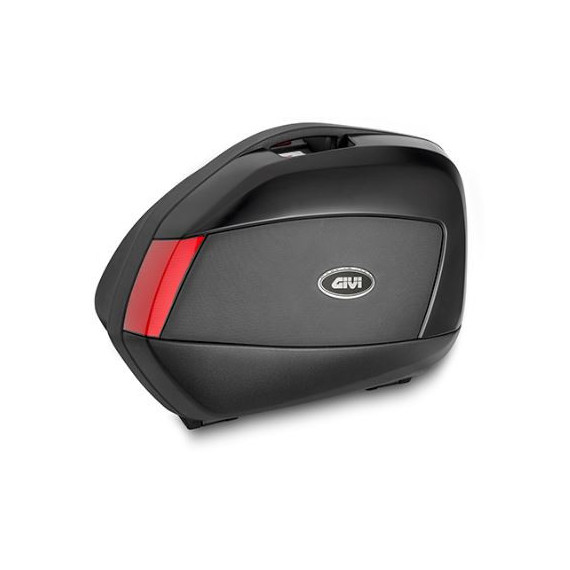 Givi Pair of painted side cases, black embossed with painted insert