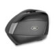 Givi Pair of painted side cases V35 TECH, black with transparent reflectors