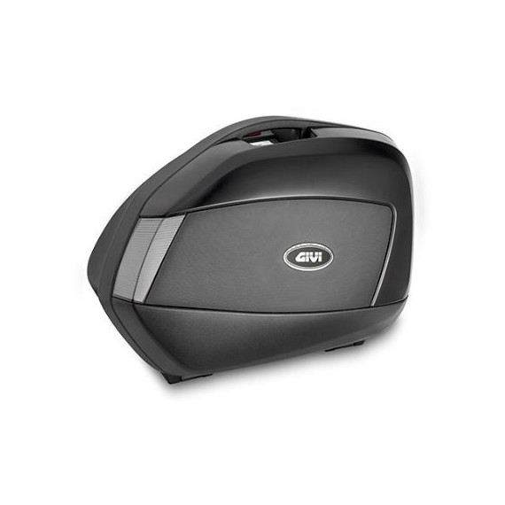 Givi Pair of painted side cases V35 TECH, black with transparent reflectors