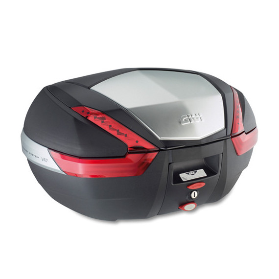 Givi V47 monokey 47lt case with black unpainted cover