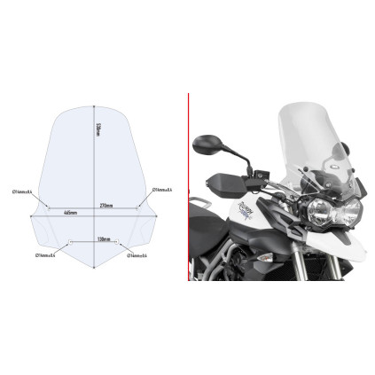 Givi Specific fitting kit for 6401DT Tiger 800 11-
