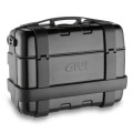 Givi 46 litre blackline top-case black with aluminium finish with top opening