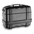 Givi 33 litre blackline top-case black with aluminium finish with top opening