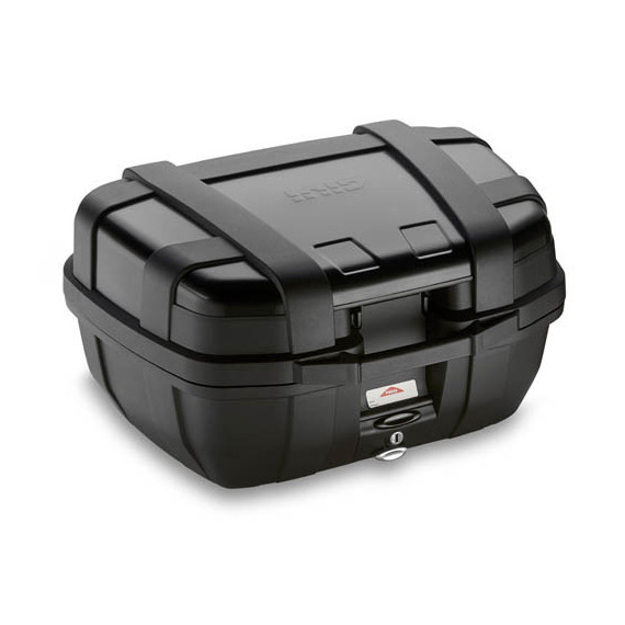 Givi 52 litre blackline top-case black with aluminium finish with top opening