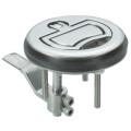 flush pull, SS, w/lock