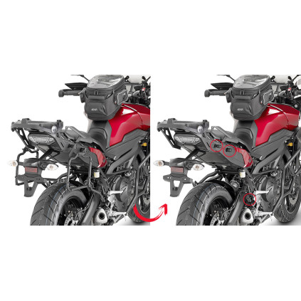 Givi Rapid release tub. side-case holder for MONOKEY® MT-09 Tracer (15)