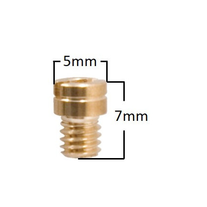 Main Jet, # 86 , Round, M4, Fits: Keihin